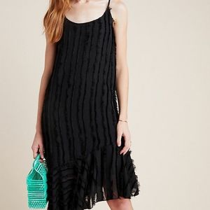 NWT Eri + Ali Anthropologie Fringed Slip Dress
